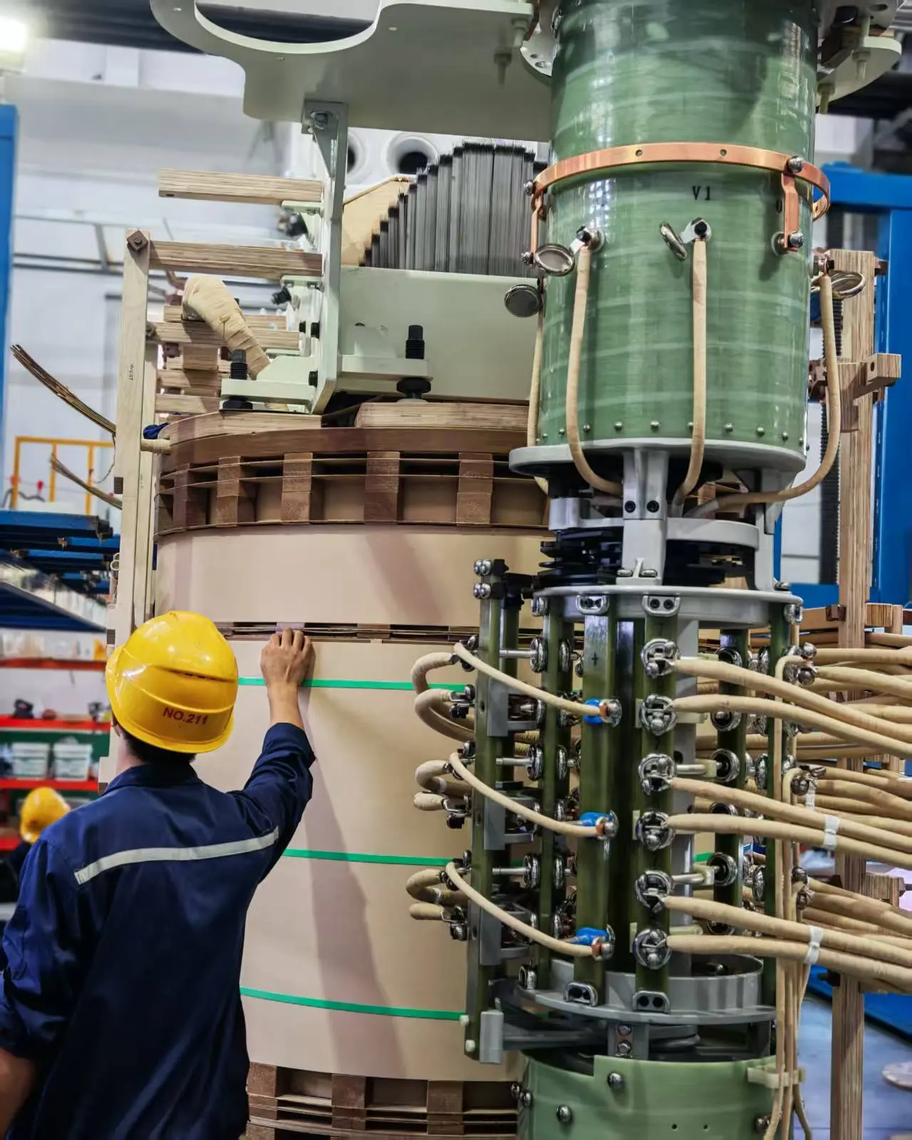 Internal Details Of A Large Power Transformer