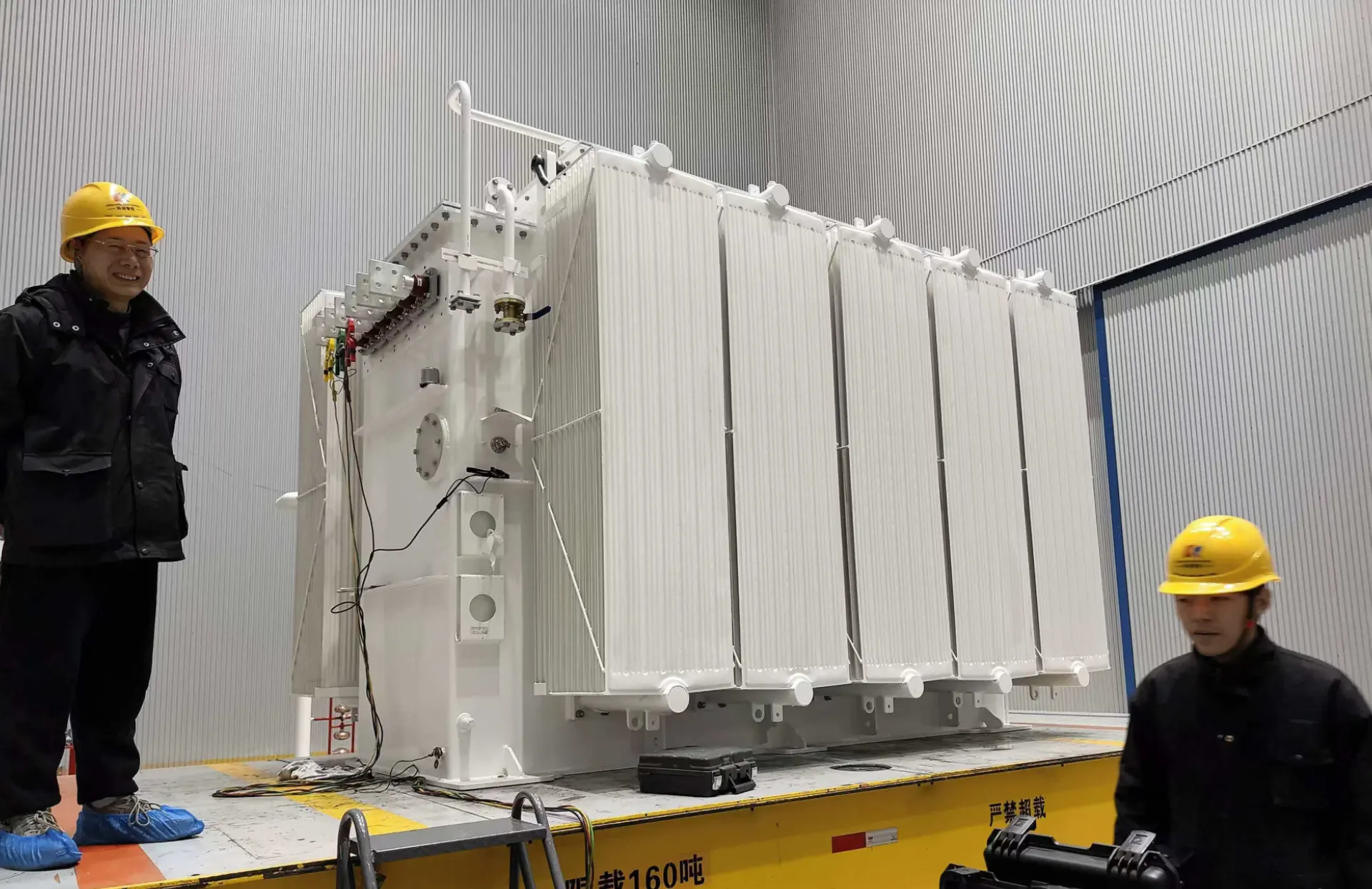 Loading Pv Transformer Onto The Truck.